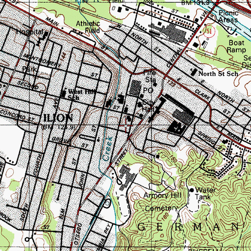 Topographic Map of Annunciation Church, NY