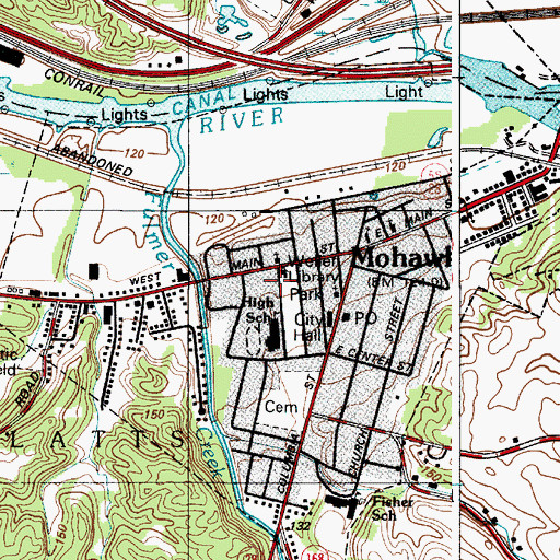 Topographic Map of Bible Baptist Church, NY