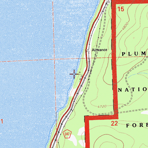 Topographic Map of Eastshore Picnic Area, CA
