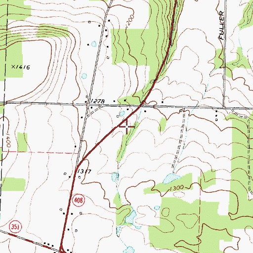 Topographic Map of Dalton Assembly of God, NY
