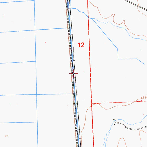 Topographic Map of Eastside Canal, CA