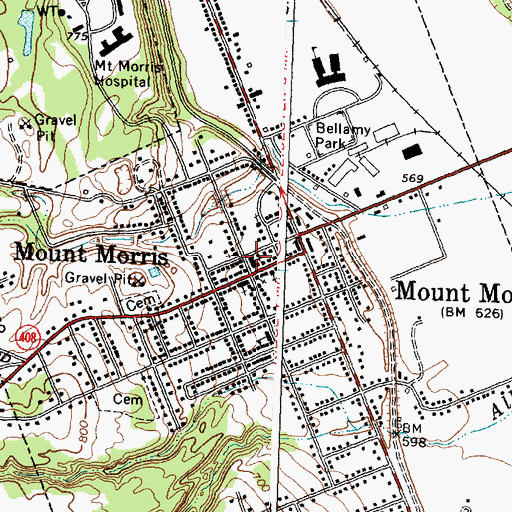 Topographic Map of Saint John's Episcopal Church, NY