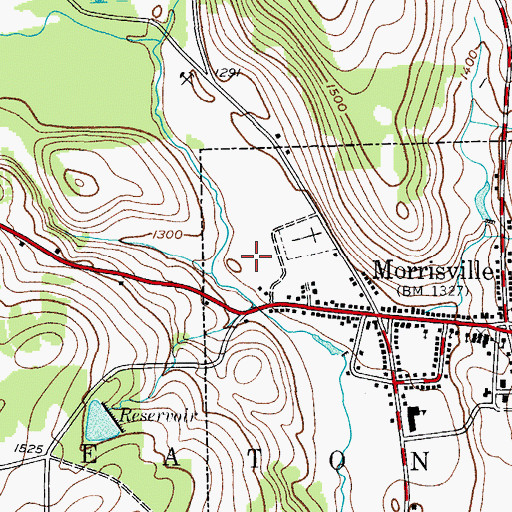 Topographic Map of Faith Baptist Church, NY