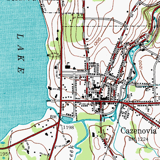 Topographic Map of Saint James Roman Catholic Church, NY