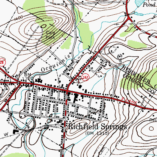 Topographic Map of Church of Christ Uniting, NY