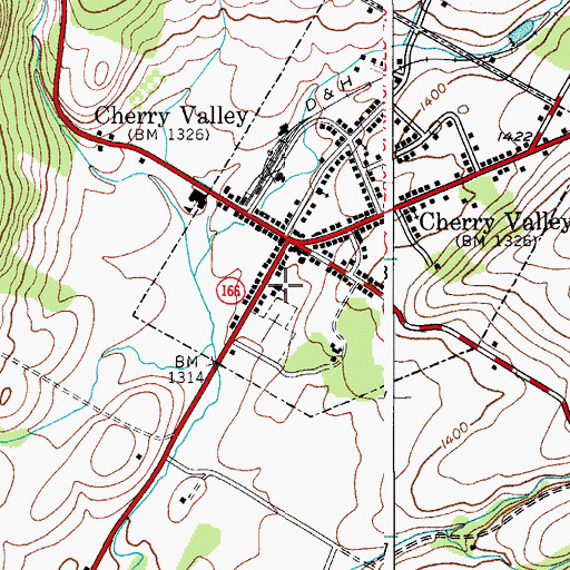 Topographic Map of First Presbyterian Church, NY