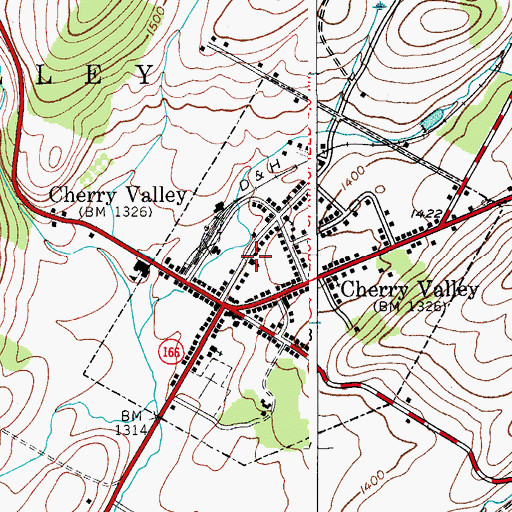Topographic Map of Grace Episcopal Church, NY