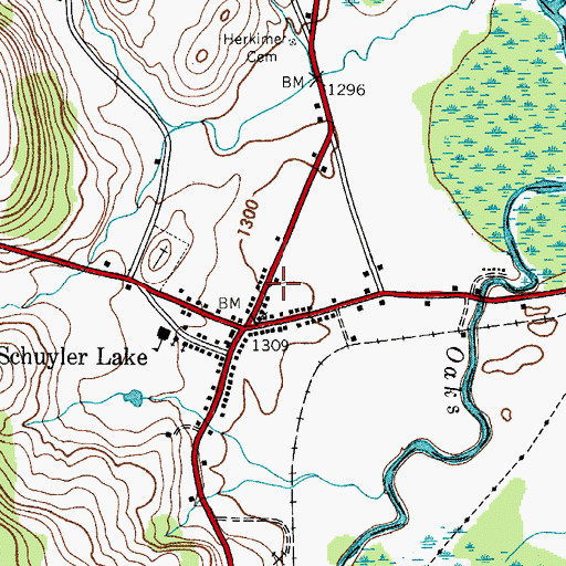 Topographic Map of Kingdom Hall of Jehovahs Witnesses, NY