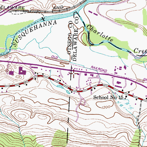 Topographic Map of Wesleylan Church, NY