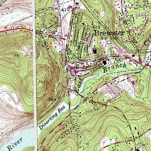 Topographic Map of Grace Assembly of God, NY