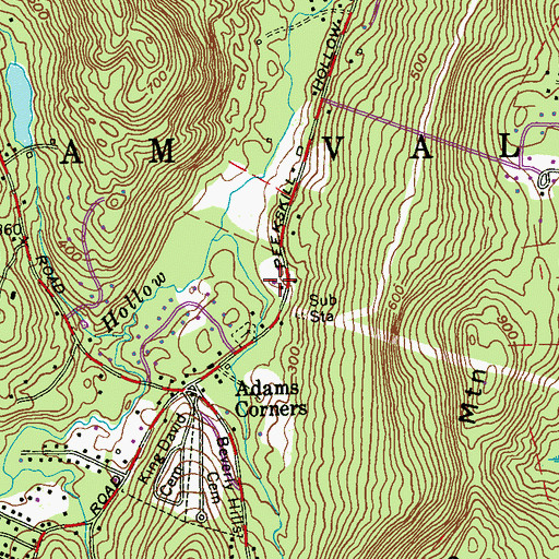 Topographic Map of Grace United Methodist Church, NY
