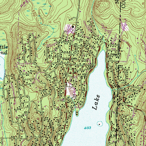Topographic Map of New Life Christian Church, NY