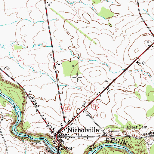 Topographic Map of Saint Therese's Academy, NY