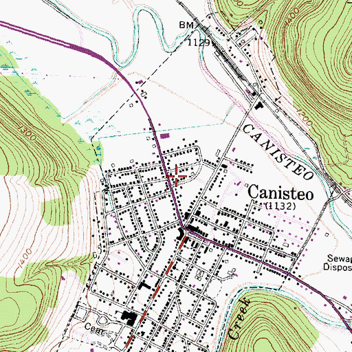 Topographic Map of Saint Joachim's Church, NY