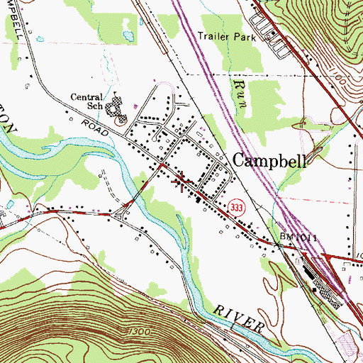 Topographic Map of Saint Joseph Church, NY