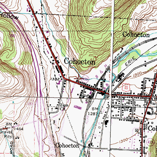 Topographic Map of Saint Paul's Lutheran Church, NY
