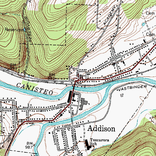 Topographic Map of Sovereign Grace Baptist Church, NY