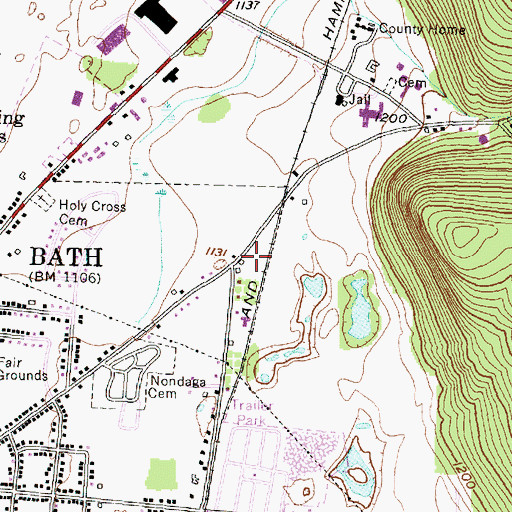 Topographic Map of The Church of Jesus Christ of Latter Day Saints, NY