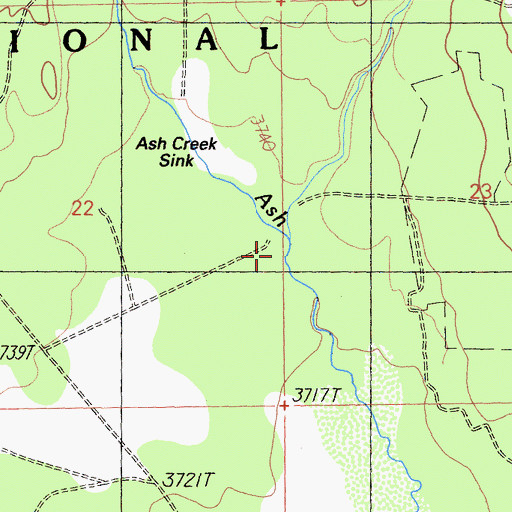 Topographic Map of Edson Creek, CA