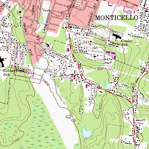 Topographic Map of Bethlehem Temple Church, NY