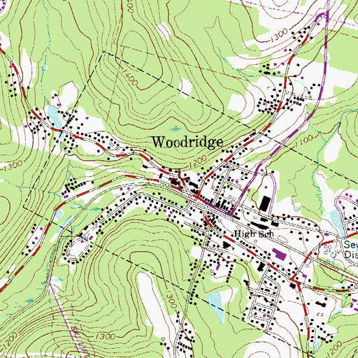 Topographic Map of Little Grove Holiness Church, NY