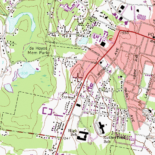 Topographic Map of Monticello Seventh Day Adventist Church, NY