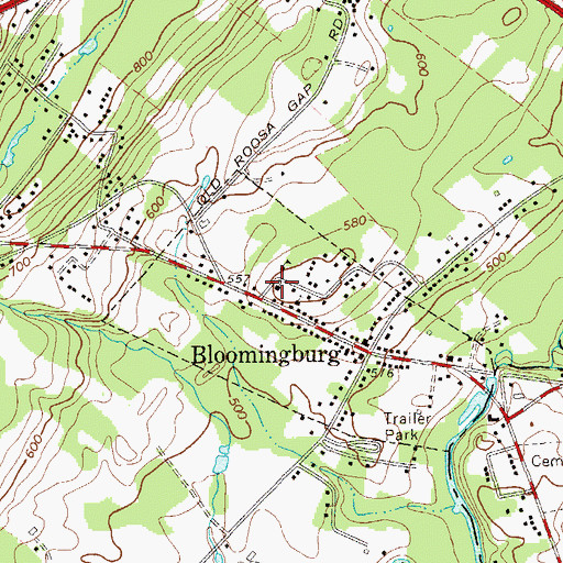 Topographic Map of Our Lady of the Assumption Church, NY