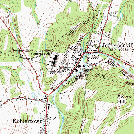 Topographic Map of Saint George's Church, NY