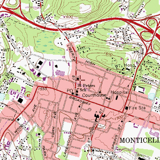 Topographic Map of Seventh Day Adventist Church, NY