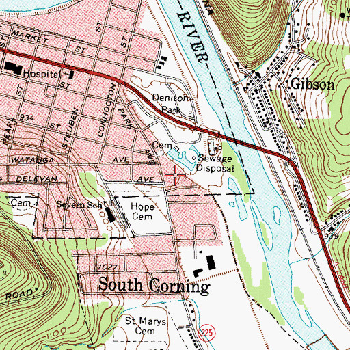 Topographic Map of Community Mennonite Fellowship, NY