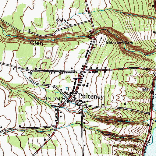 Topographic Map of First Presbyterian Church, NY