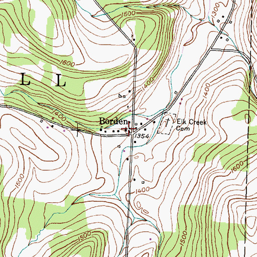 Topographic Map of Grace Bible Fellowship, NY