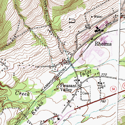 Topographic Map of Harvest Baptist Church, NY