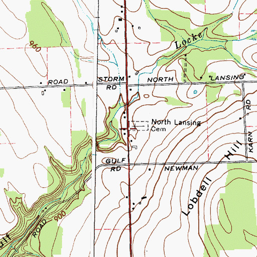 Topographic Map of Faith Baptist Fellowship, NY