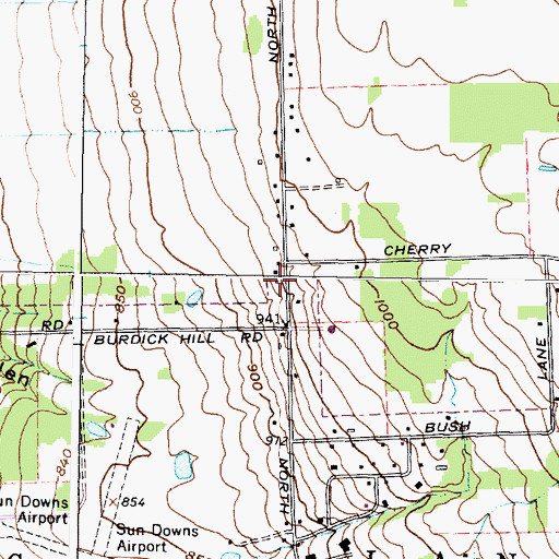 Topographic Map of Ithaca Reform Temple Tikkun, NY