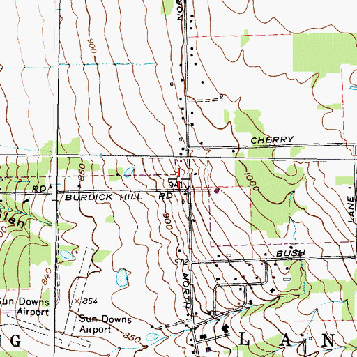 Topographic Map of Lakeview Christian Life Church, NY