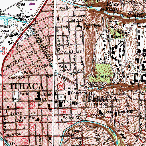 Topographic Map of Our Lords Temple Church of God in Christ, NY