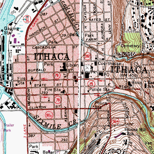 Topographic Map of Saint Catherine Greek Orthodox Church, NY