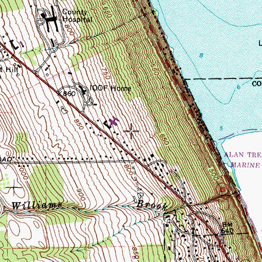 Topographic Map of Seventh Day Adventist Church, NY