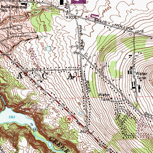 Topographic Map of Trinity Lutheran Church, NY