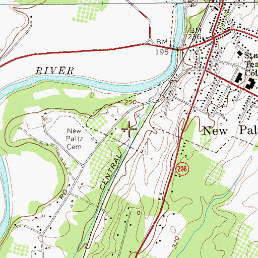 Topographic Map of Maria's Garden Montessori School, NY