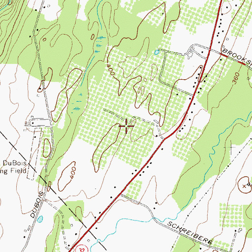 Topographic Map of Lenape Elementary School, NY