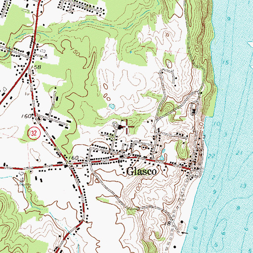 Topographic Map of Riccardi Elementary School, NY