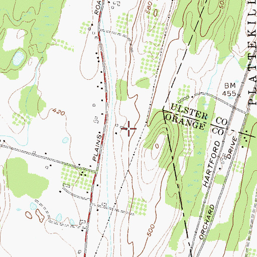 Topographic Map of Berean Baptist Church, NY