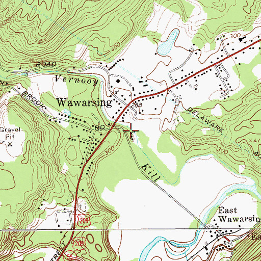 Topographic Map of Community Bible Church, NY