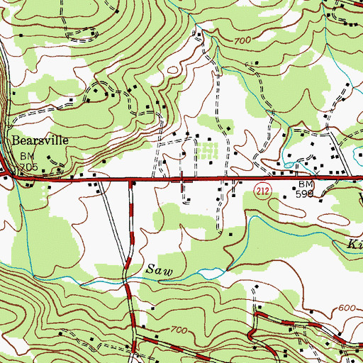 Topographic Map of Overlook United Methodist Church, NY