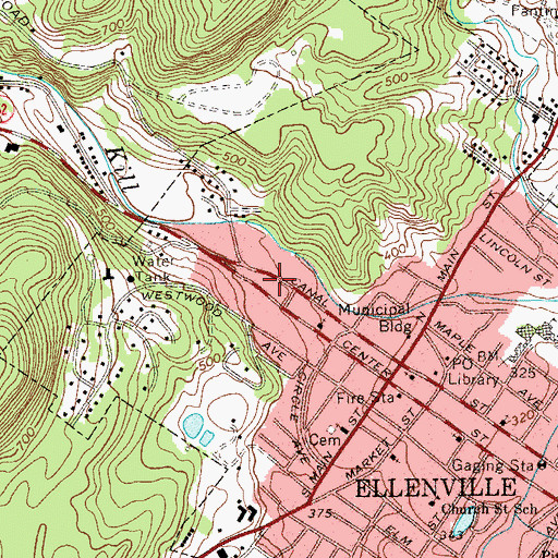 Topographic Map of Praise Dominion Family Worship Center, NY