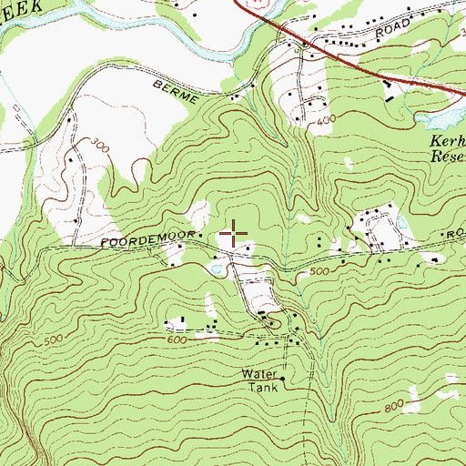 Topographic Map of Ukrainian Catholic Church, NY