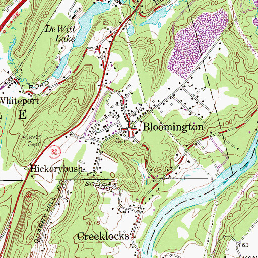 Topographic Map of United Reformed Church, NY