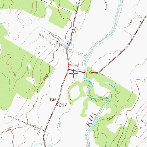 Topographic Map of Valley Assembly of God, NY